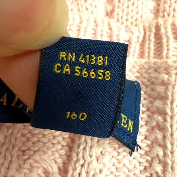 POLO RALPH LAUREN Pink Cable Knit Dress Size XL - Picture 7 of 9